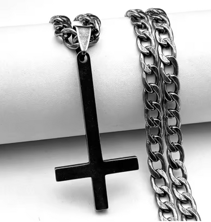 Inverted Cross Necklace