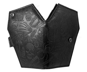 Embossed Skull Coffin Wallet