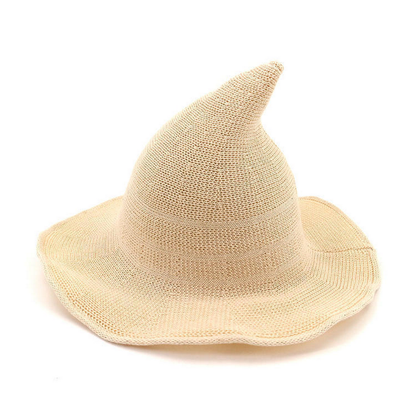 Classic Halloween Witch Hat Knit Pointed Top_CWAH3990
