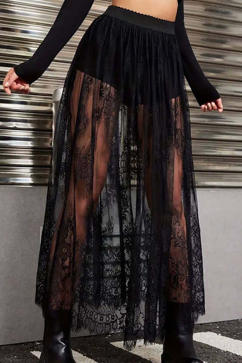 Lucent Lace Skirt