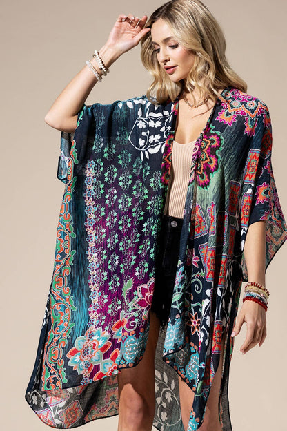 Midnight Mosaic Kimono