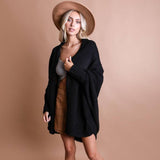 Bat Sleeve Knit Cardigan