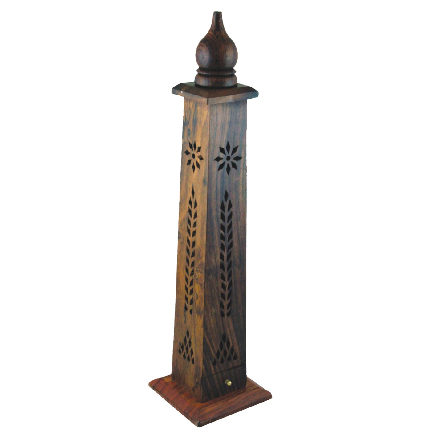 Flower Carved Incense Burner Tower