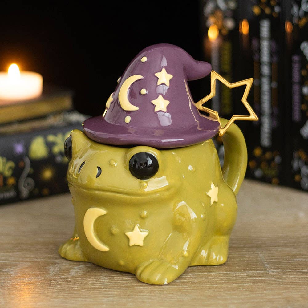 Magic Toad Shaped Halloween Mug with Spoon