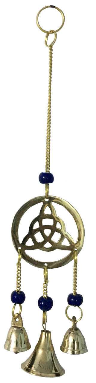 Triquetra Brass Wind Chime with bells