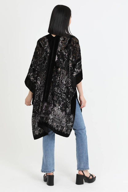 Witching Hour Wrap Velvet Kimono