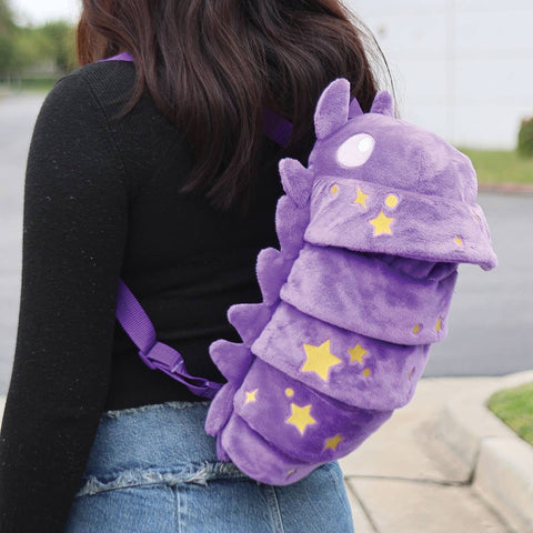 Purple Roly Poly Plush Backpack