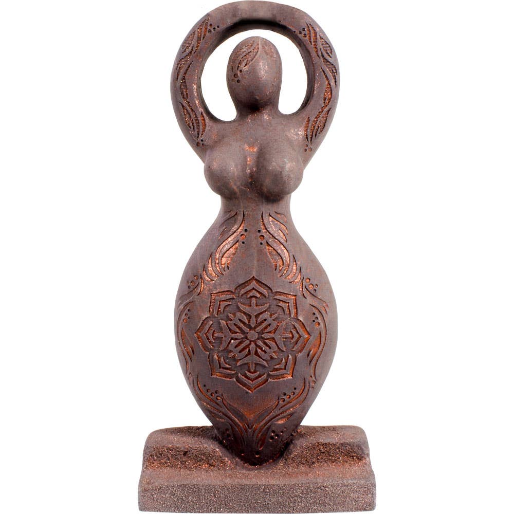 Lotus Goddess Gypsum Cement Figurine