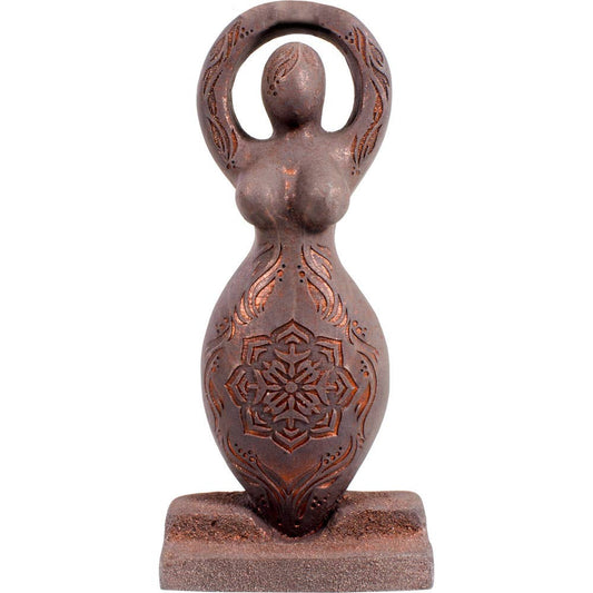 Lotus Goddess Gypsum Cement Figurine