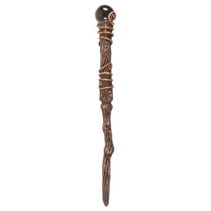 Protection Black Obsidian Crystal  Wand with Pouch