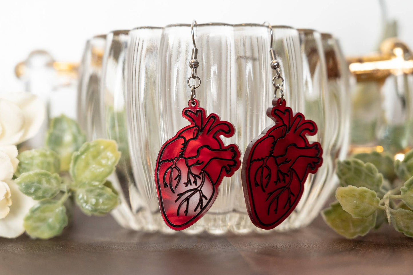 Anatomical Heart Earrings