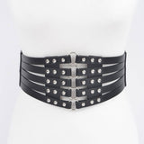 Wicked Weave Stud Waist Elastic Belt