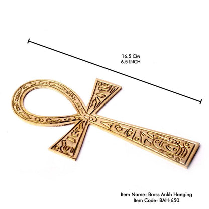 Brass Ankh Hanging 6.5"