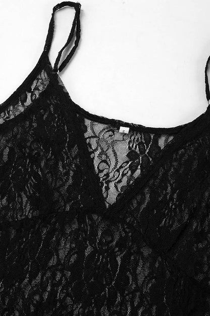 Gossamer Sheer Lace Dress