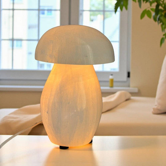 Mushroom Selenite Lamp