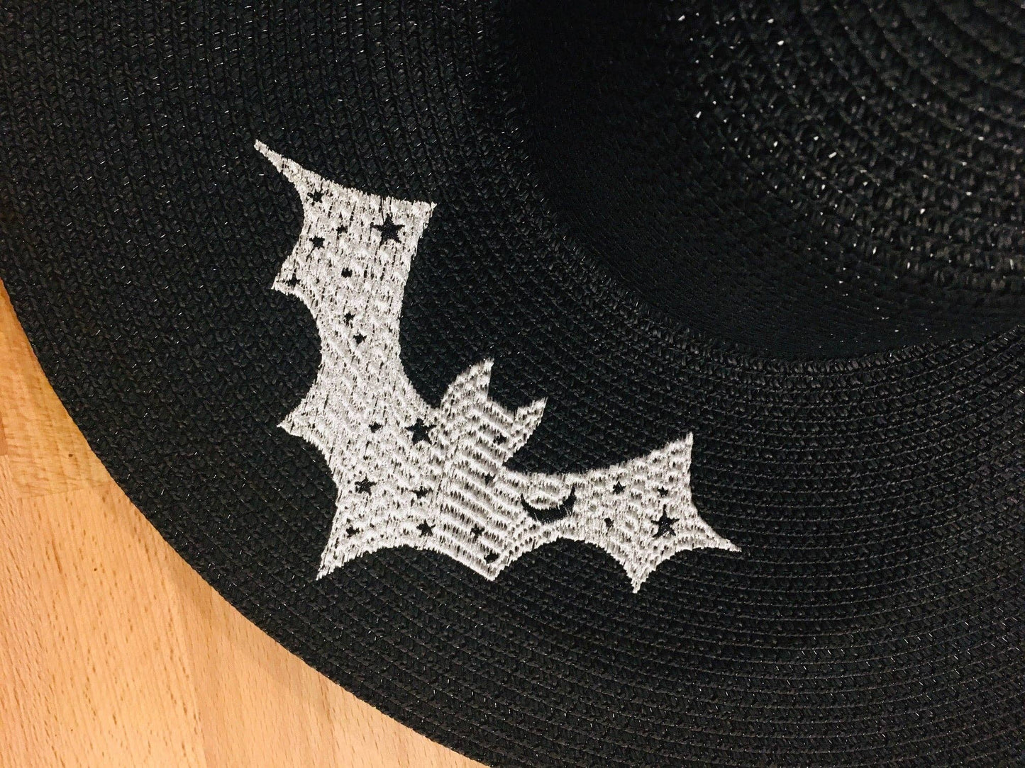 Bats Floppy Sun Hat - XL Brim