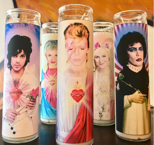 Celebrity Saint Candle