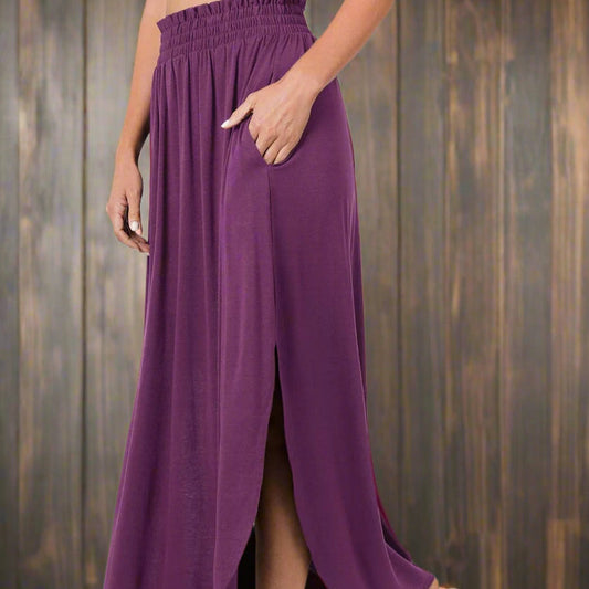 Whisperwind Smocked Waist Maxi Skirt