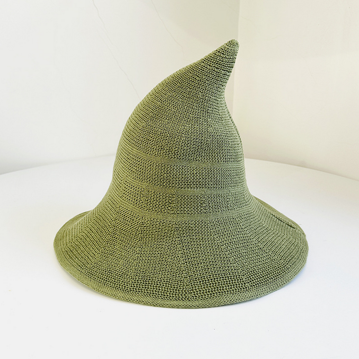 Classic Halloween Witch Hat Knit Pointed Top_CWAH3990