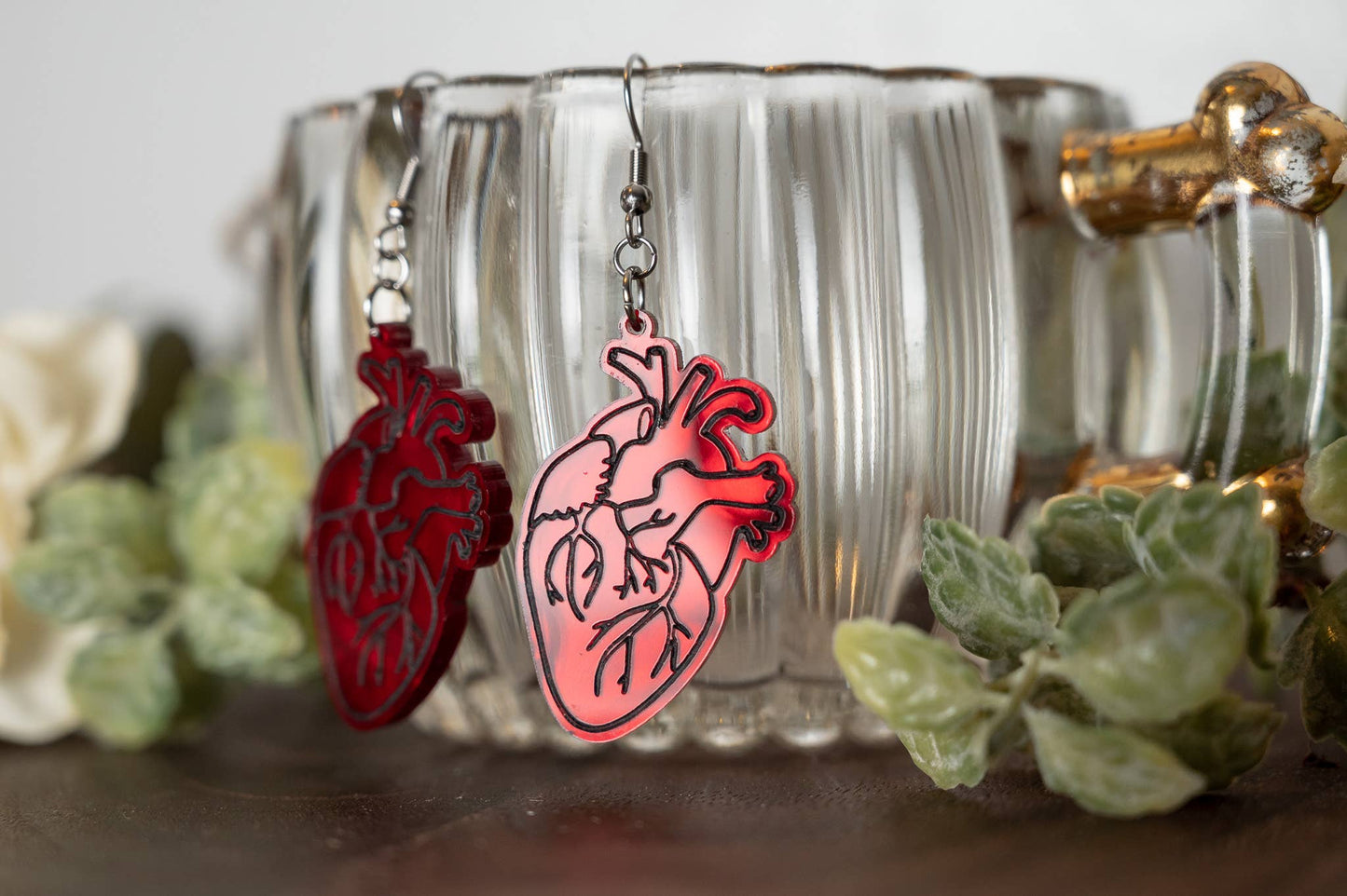 Anatomical Heart Earrings