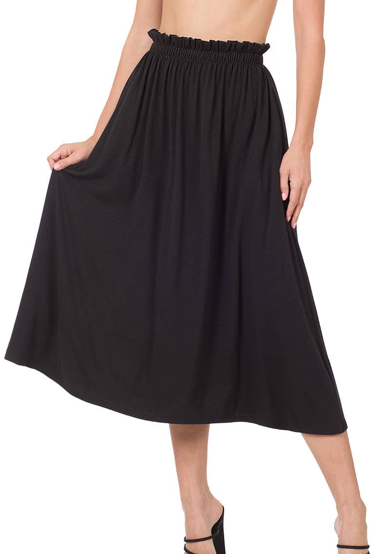 Star Weaver Midi Skirt With Pockets