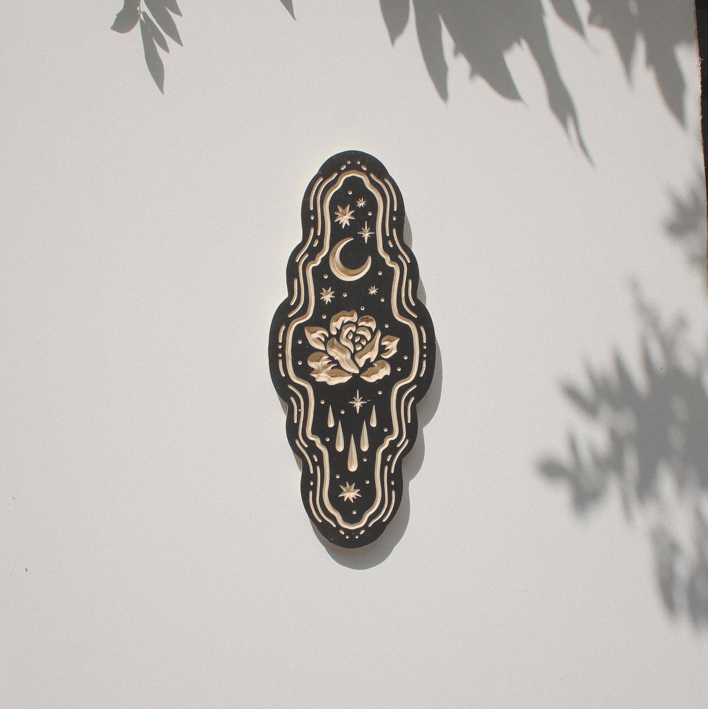 Rose- Carved Wall Hanging