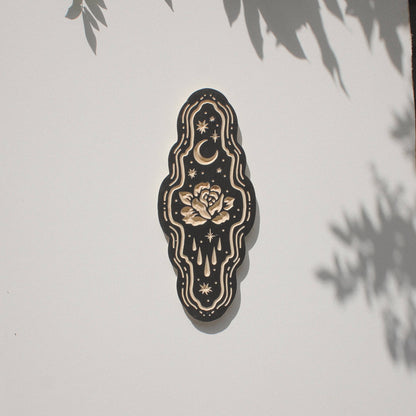 Rose- Carved Wall Hanging
