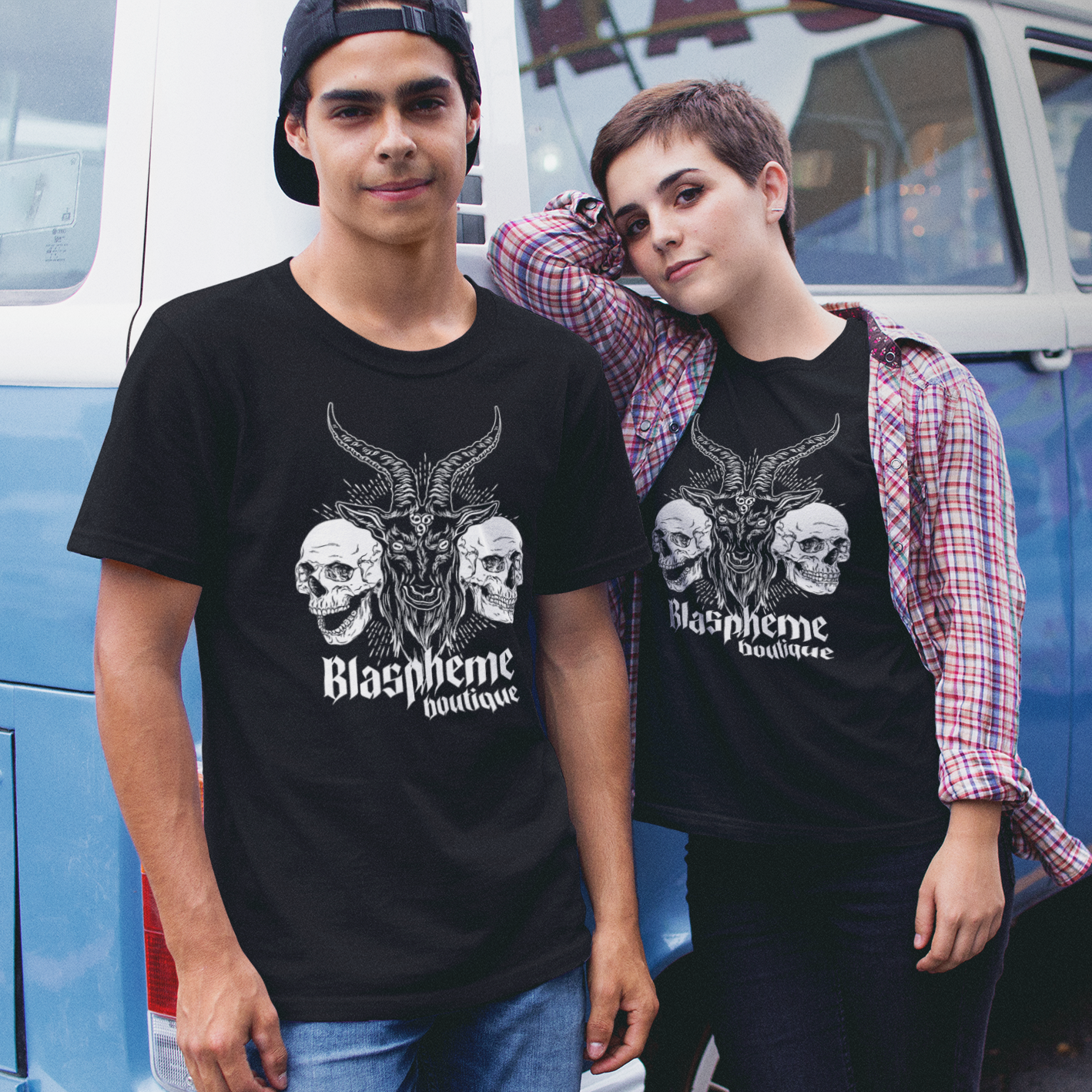 Goat & Skulls Blaspheme Unisex T-Shirt