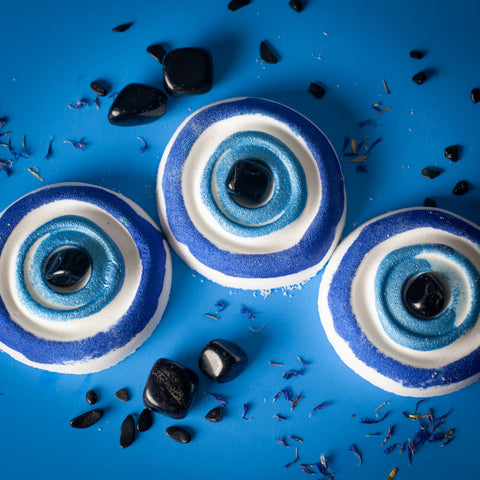 Obsidian Evil Eye Protection Crystal Bath Bomb