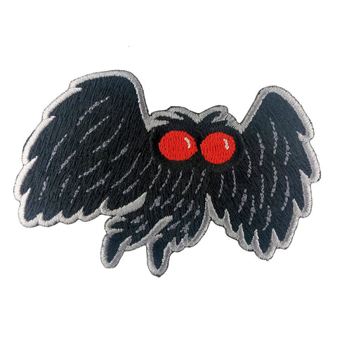 Mothman Cute cryptid patch: Iron-on