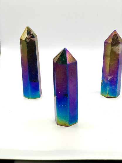 Aura Moss Agate Obelisk
