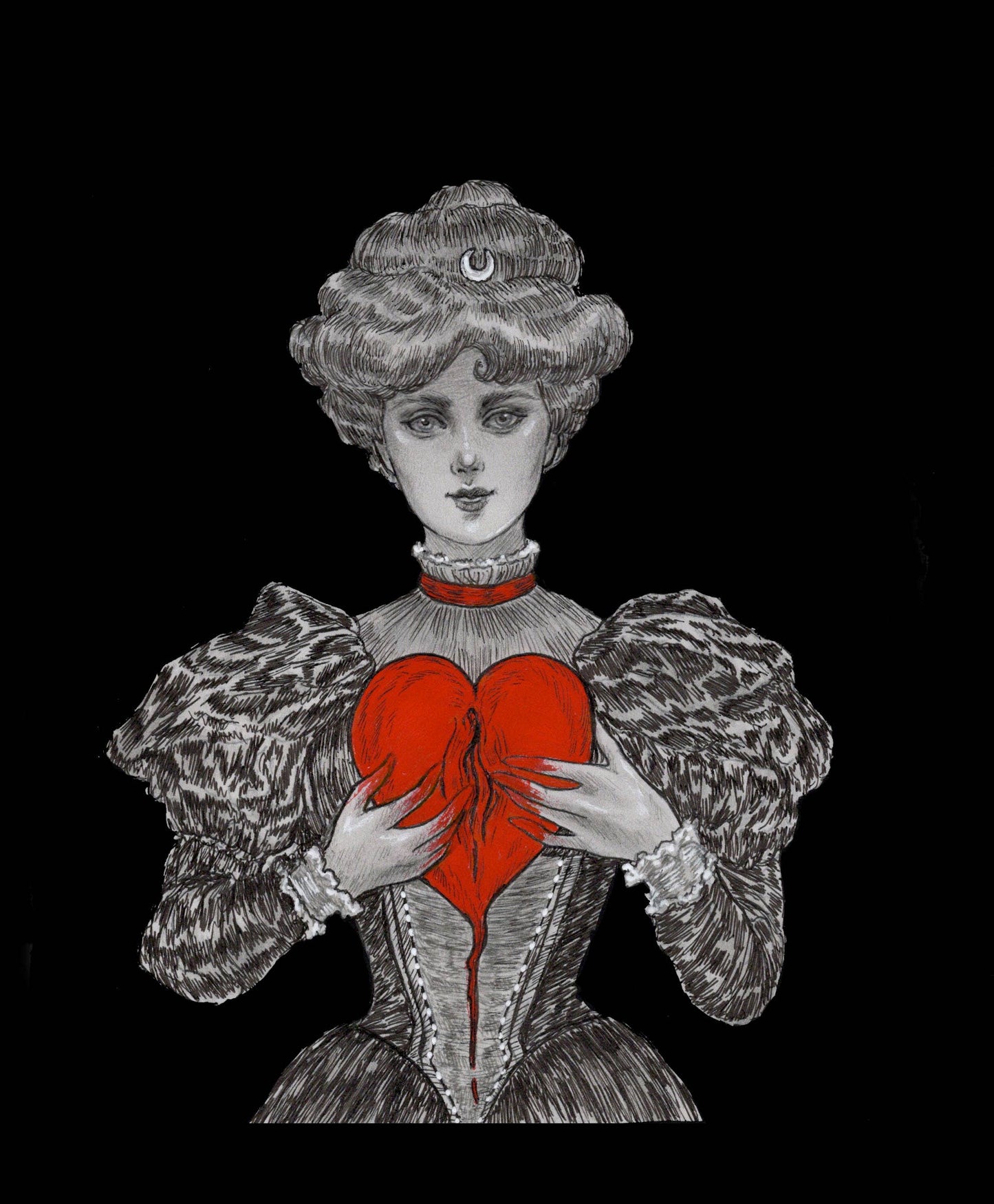 Romanticize, fine art print, gothic, Valentine, Victorian 