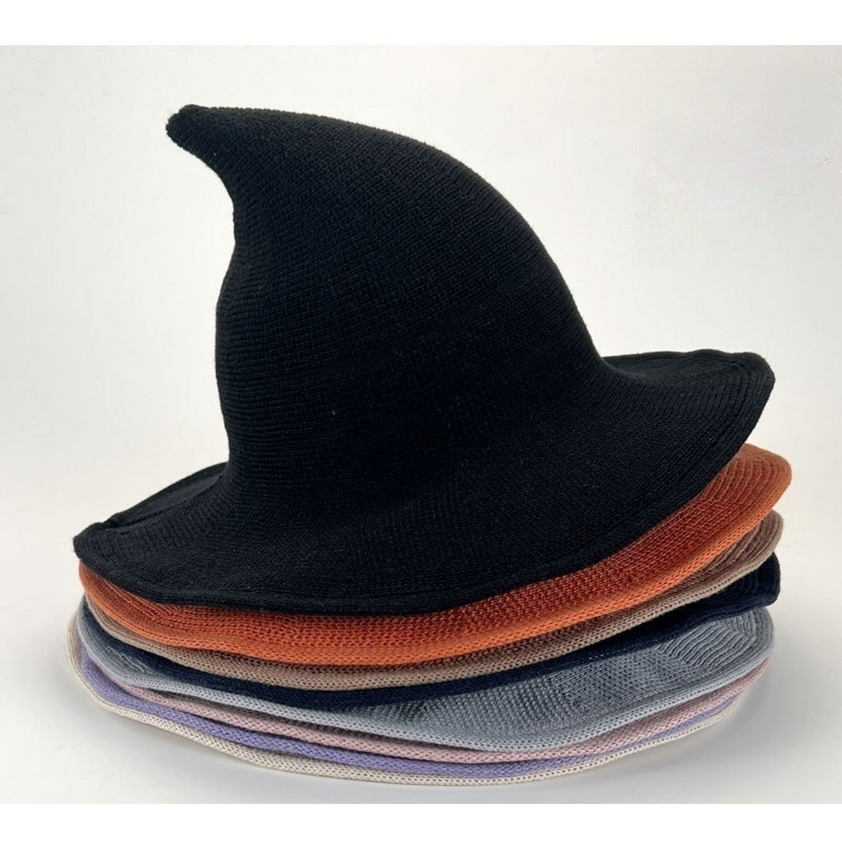 Classic Halloween Witch Hat Knit Pointed Top_CWAH3990