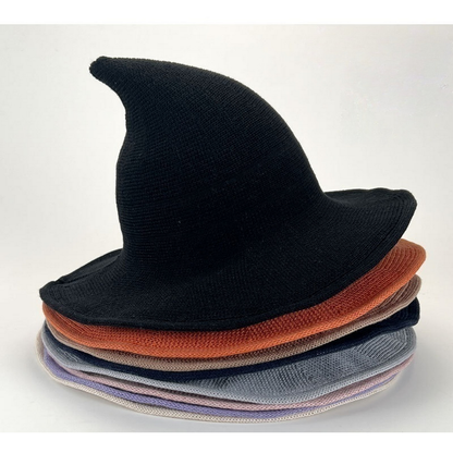 Classic Halloween Witch Hat Knit Pointed Top_CWAH3990