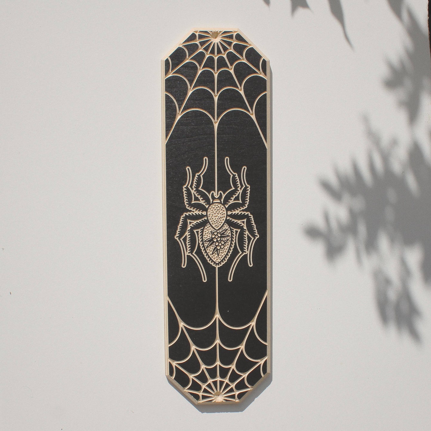 Carved Spider Wall Hanging