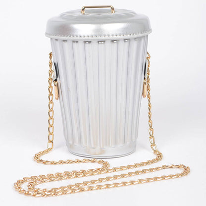 Trash Can Inspired Clutch