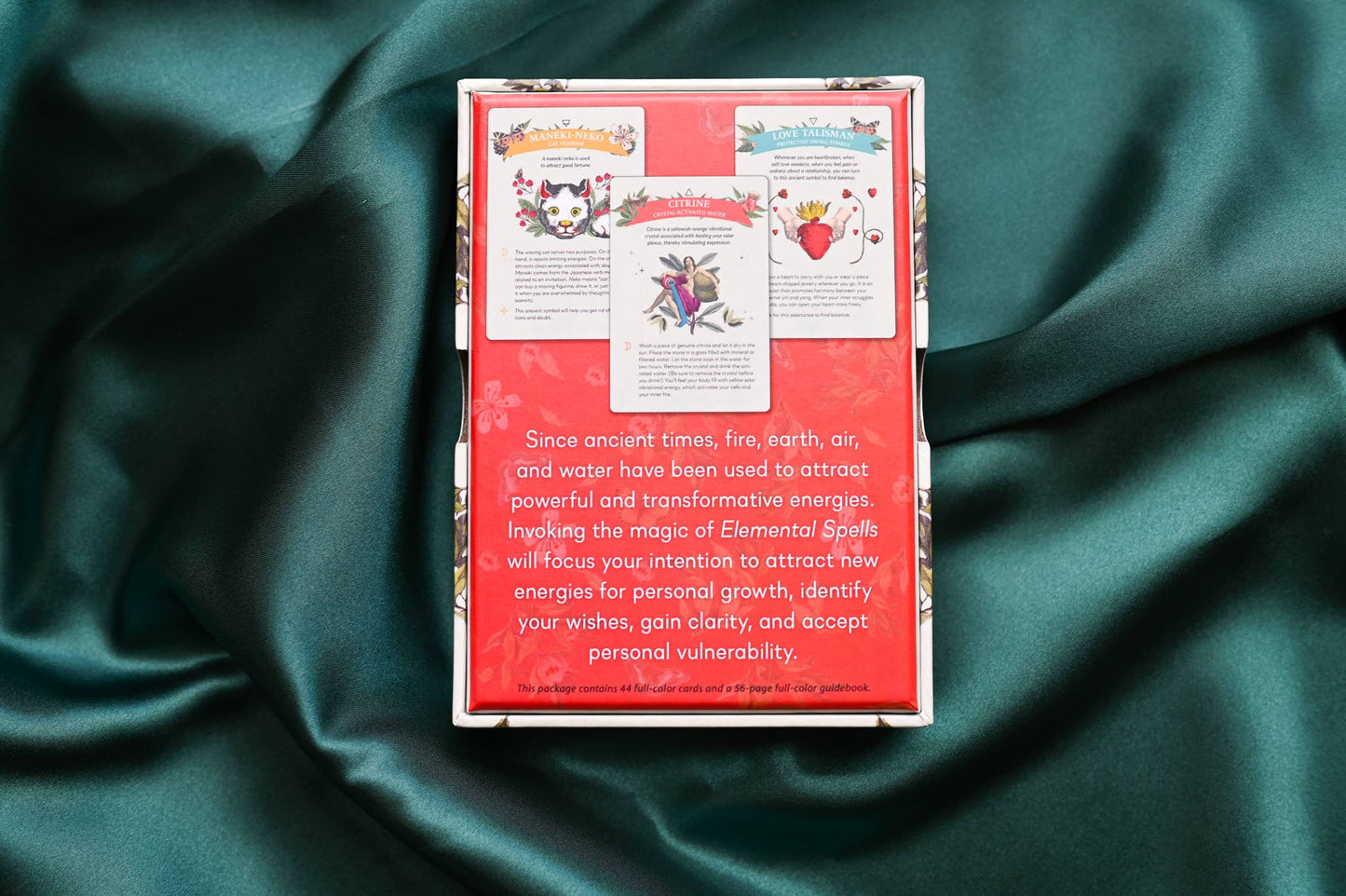 Elemental Spells: 44 Full-Color Cards & 56-Page Guidebook