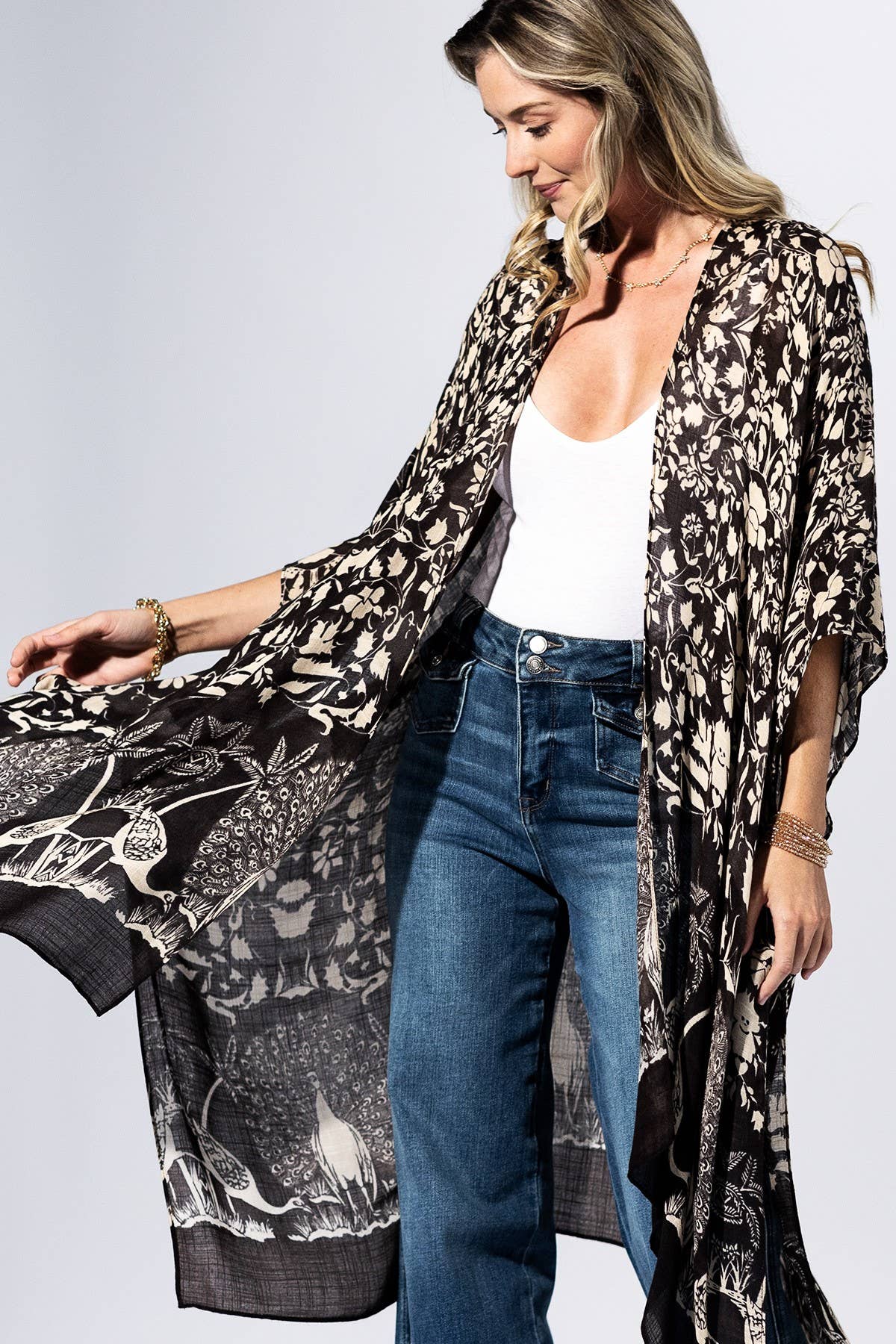 Patchwork Paisley Kimono