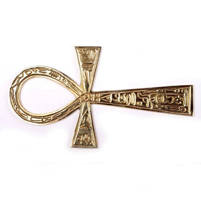 Brass Ankh Hanging 6.5"