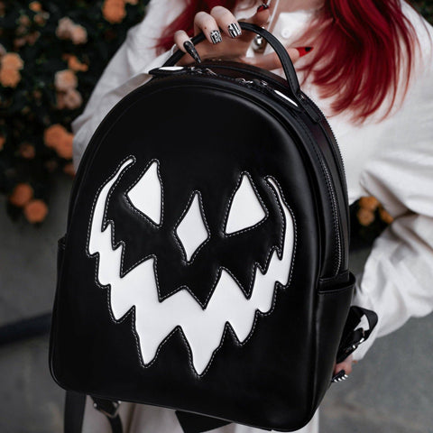 Monochrome Haunted Hallows Backpack