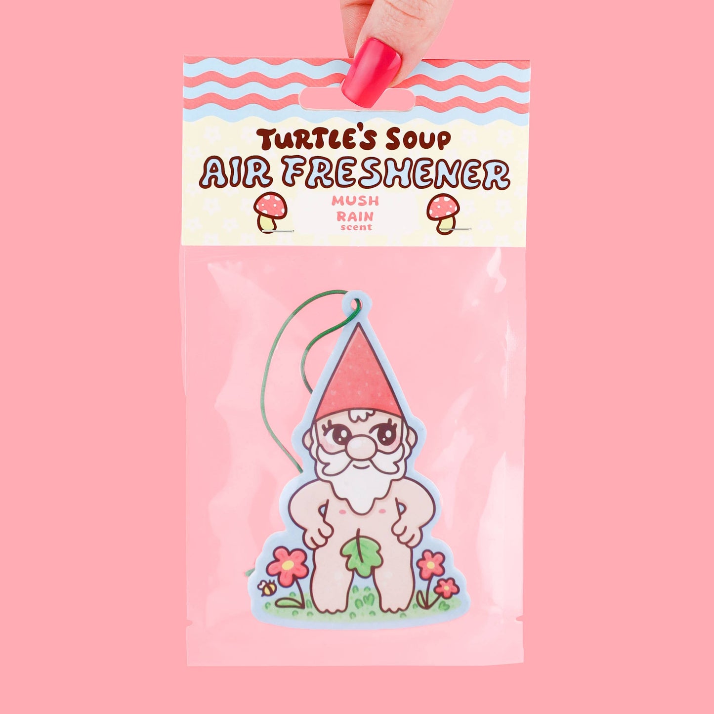 Naked Gnome Woodland Funny Scented Car Air Freshener