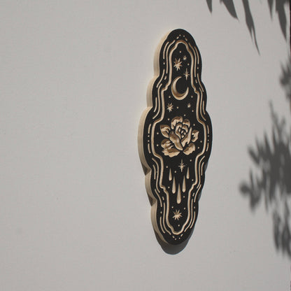 Rose- Carved Wall Hanging