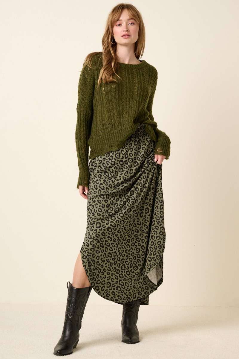 Jungle Hex Maxi Skirt