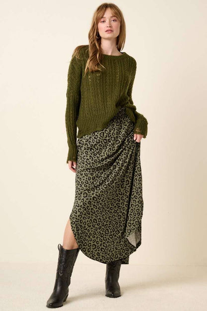 Jungle Hex Maxi Skirt