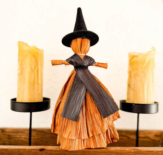 Witch Corn Husk Doll / Samhain Folk Poppet