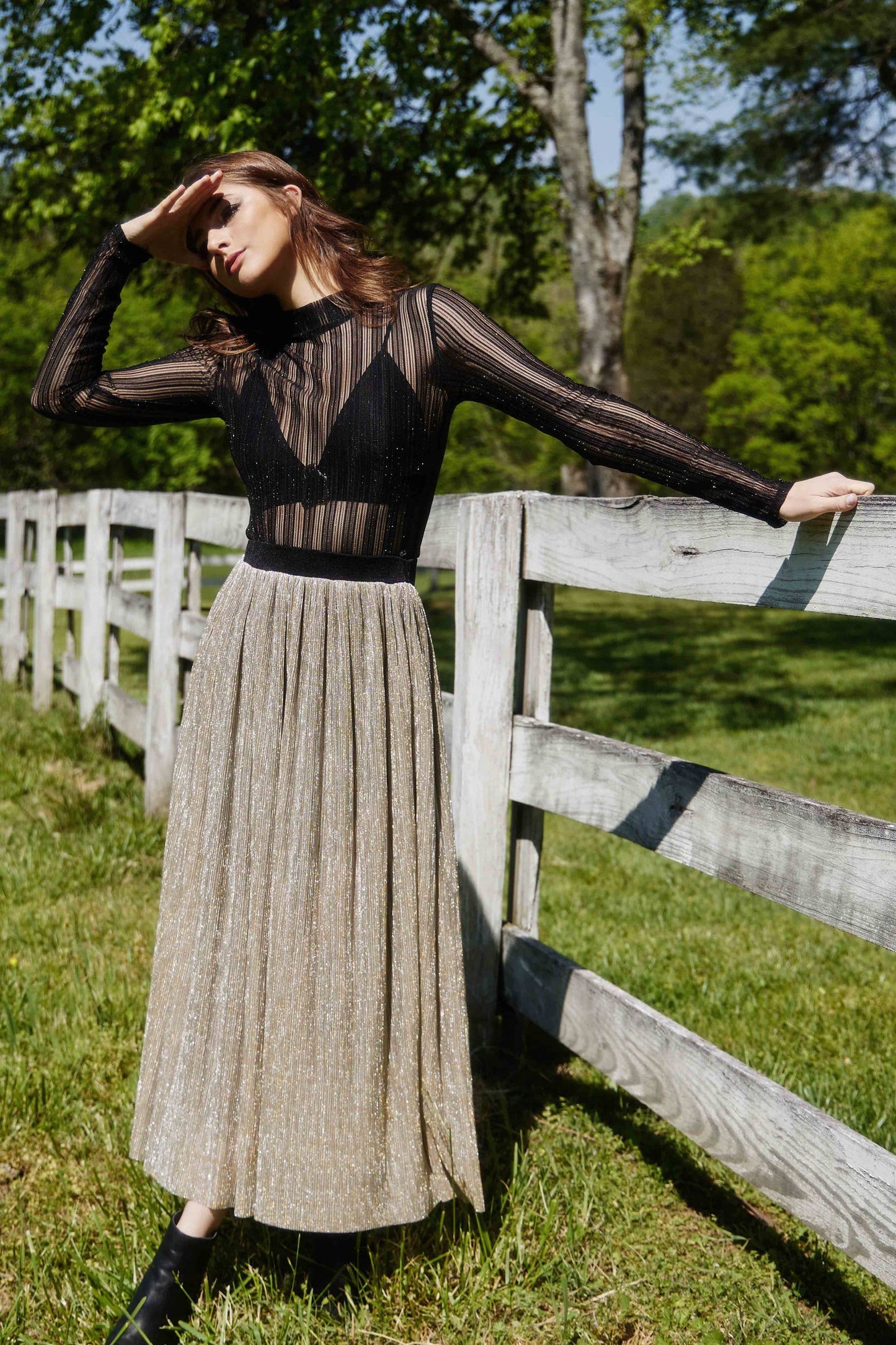 Midnight Hex Glam Maxi Dress