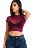 Mesh Sheer Crop Top