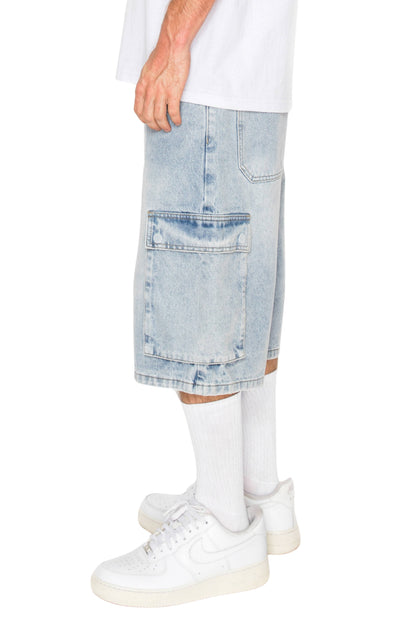 DS2120 VAULT Baggy Fit Cargo Denim Shorts (Open Pack)
