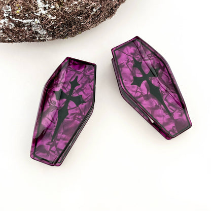 Vampire Coffin Claw Clip