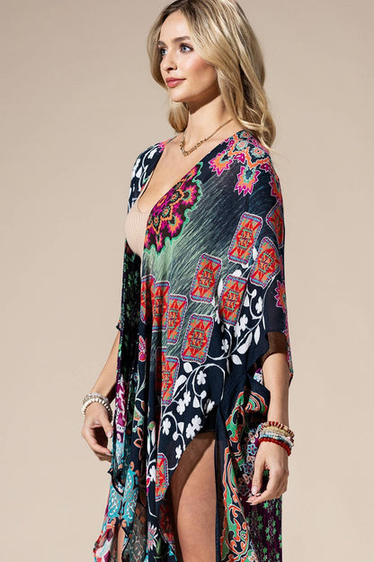 Midnight Mosaic Kimono